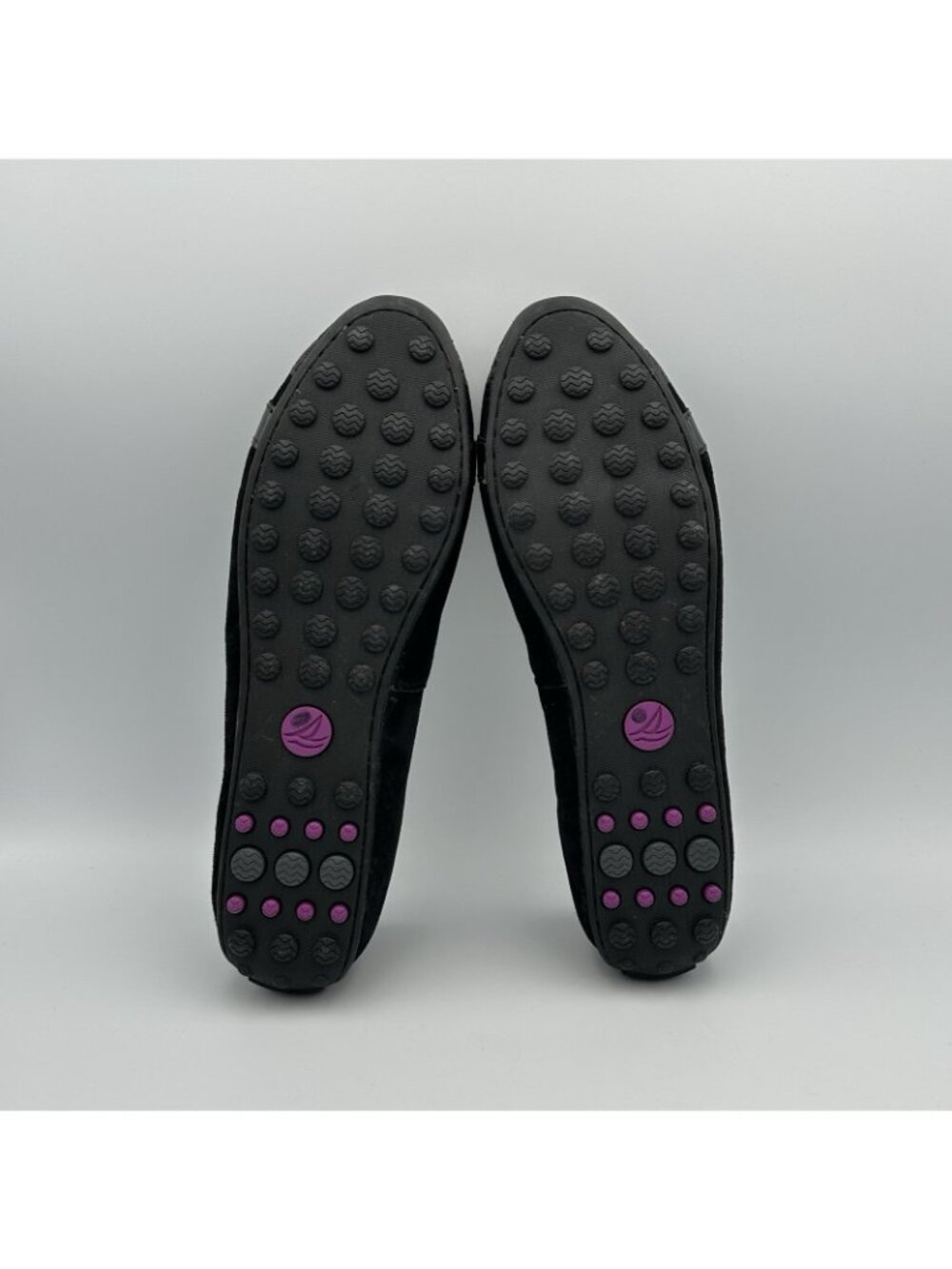 Sperry Top Sider Women’s Size 10 Black Leather Suede Flats Sparkle Shoes 9381377 - Picture 8 of 9